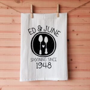 Anniversary "Spooning" Towel